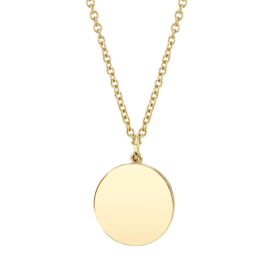 Fine Sarah Hendler Pendants | Large Disk Charm Pendant Necklace