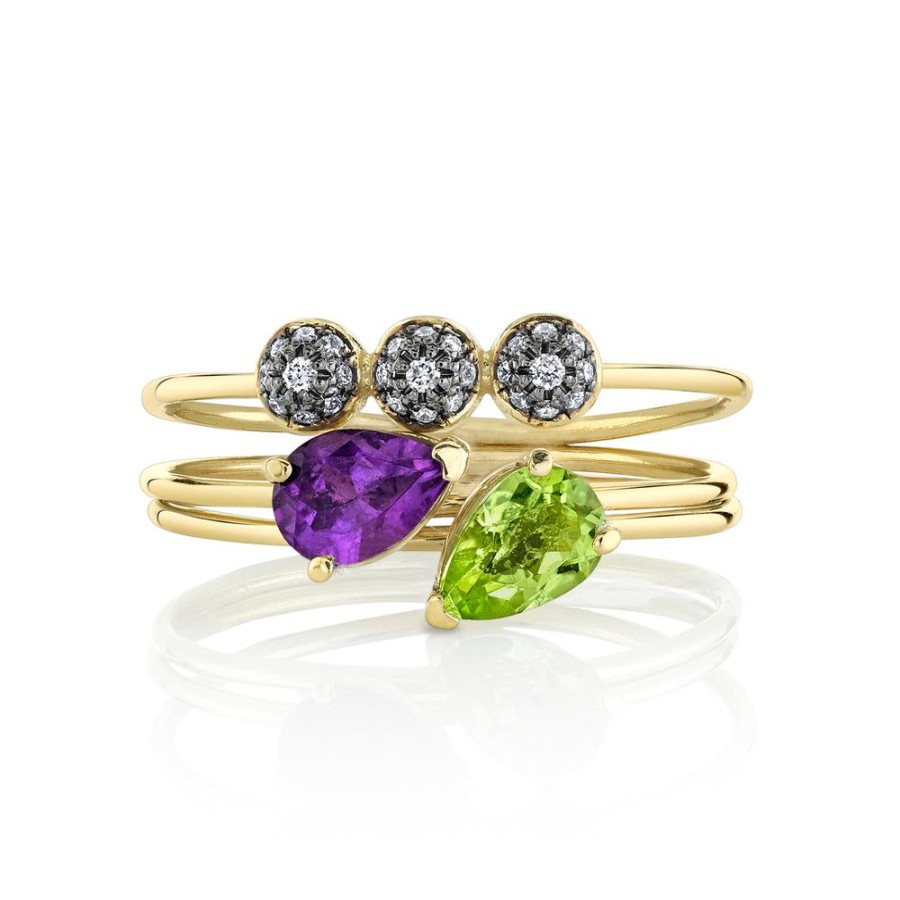 Fine Sarah Hendler Stackers | Pear Tres Stacking Ring Set