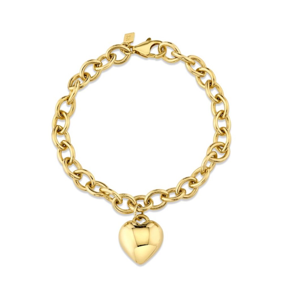 Estate Sarah Hendler Bracelets | Puff Heart Bracelet