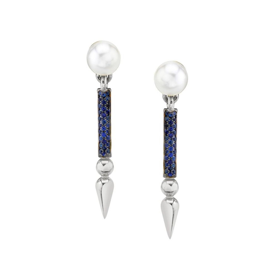 Bridal Sarah Hendler Statement | Mini Pearl Earrings With Pave Spear