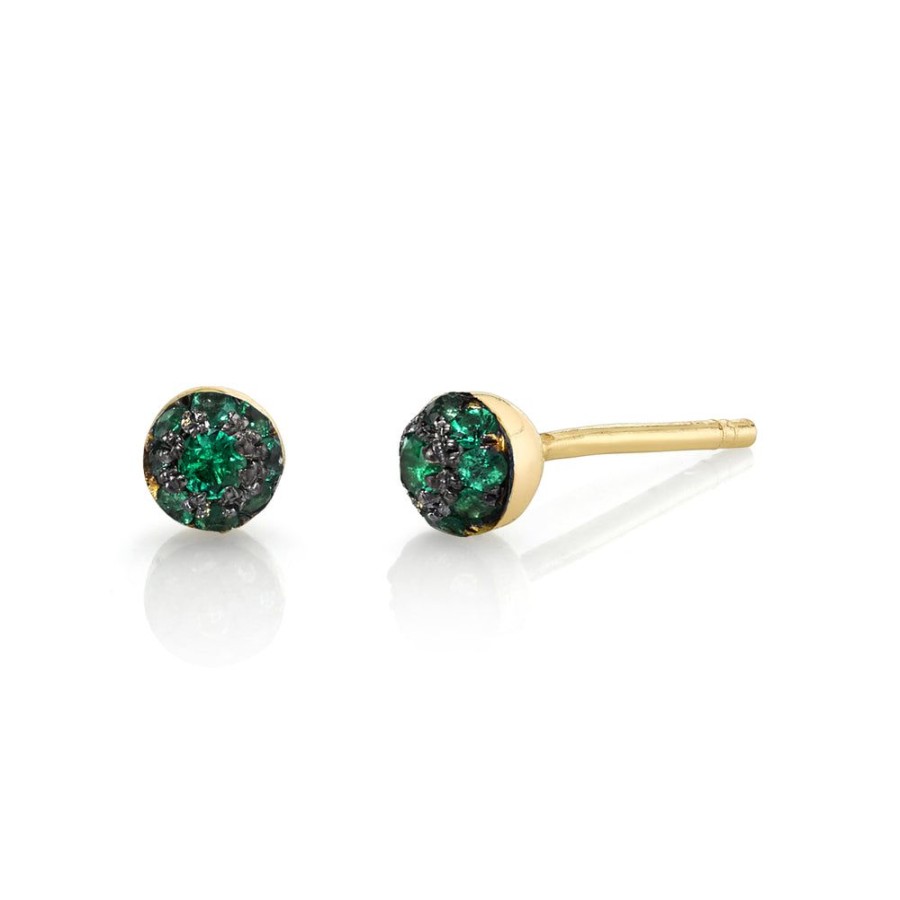 Fine Sarah Hendler Signature | Mini Pave Ball Studs