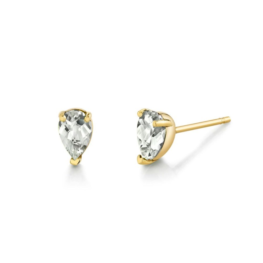 Bridal Sarah Hendler Studs & Hoops | Pear Gemstone Studs