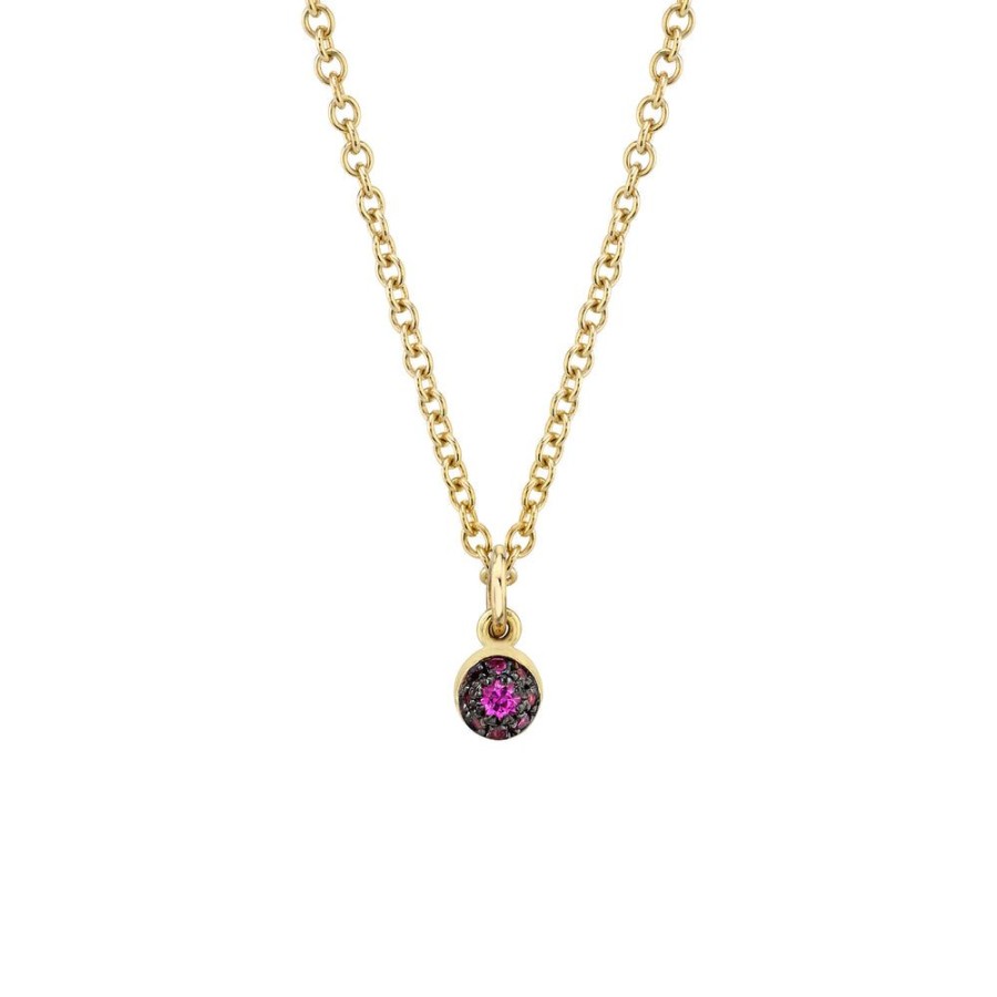 Fine Sarah Hendler Pendants | Pave Ball Necklace