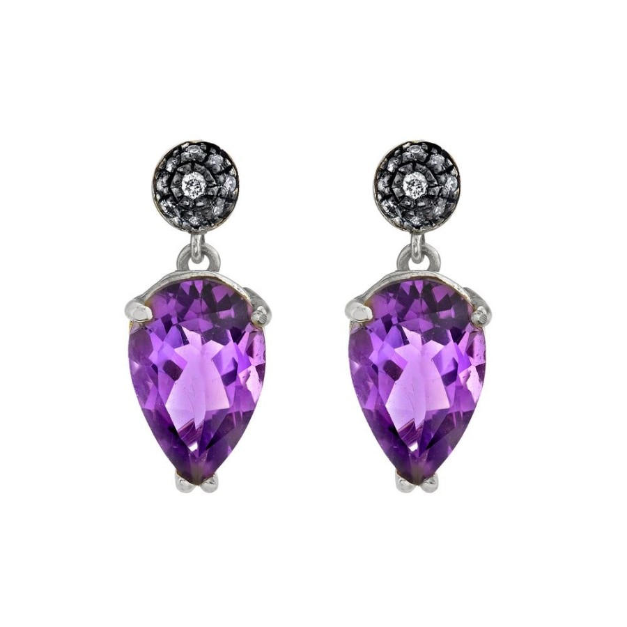 Fine Sarah Hendler Statement | Upper East Side Earrings - Diamond