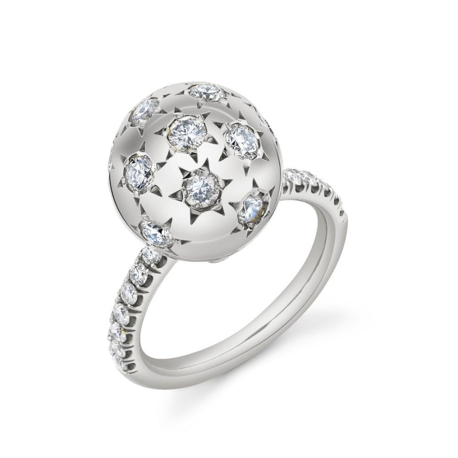 Fine Sarah Hendler Statement | Pave Diamond Ethel Ring