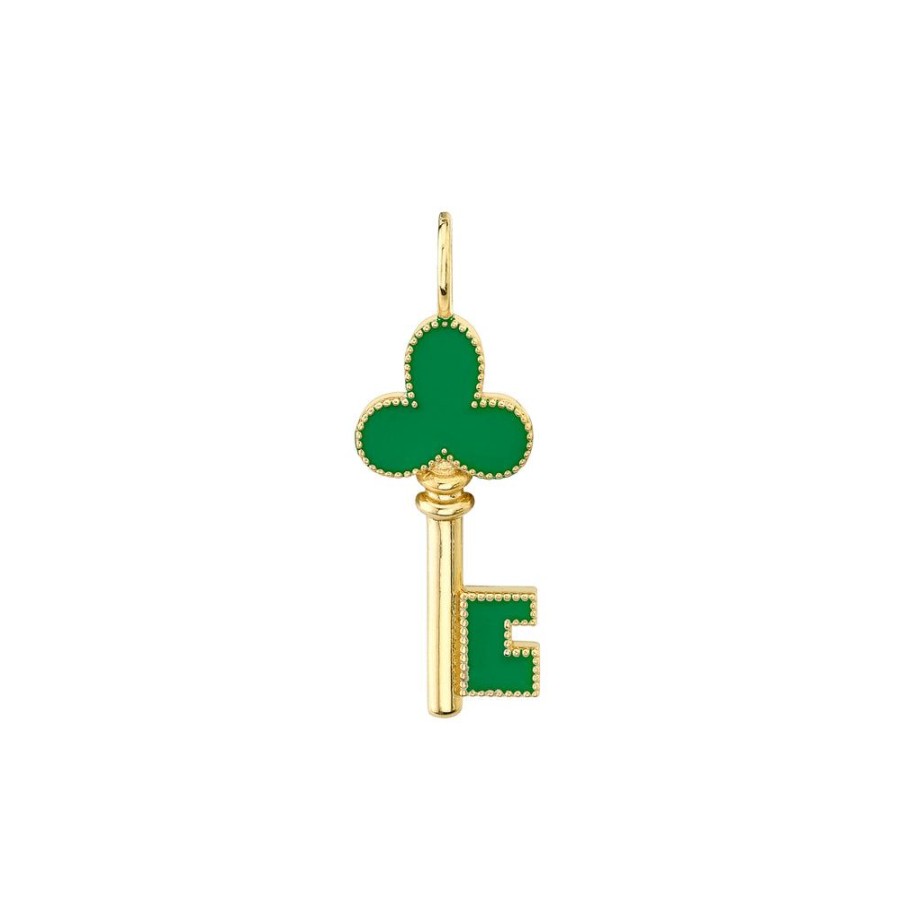 Fine Sarah Hendler Charms | Enamel Clover Charm