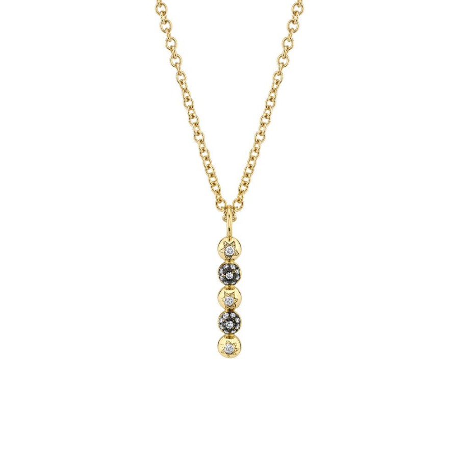 Fine Sarah Hendler Pendants | Mini 5 Point Pendant Necklace - Diamond