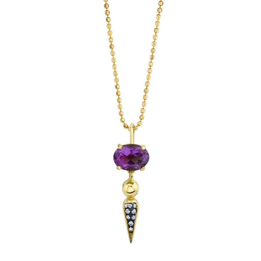 Fine Sarah Hendler Pendants | Pave Spear Tip Pendant