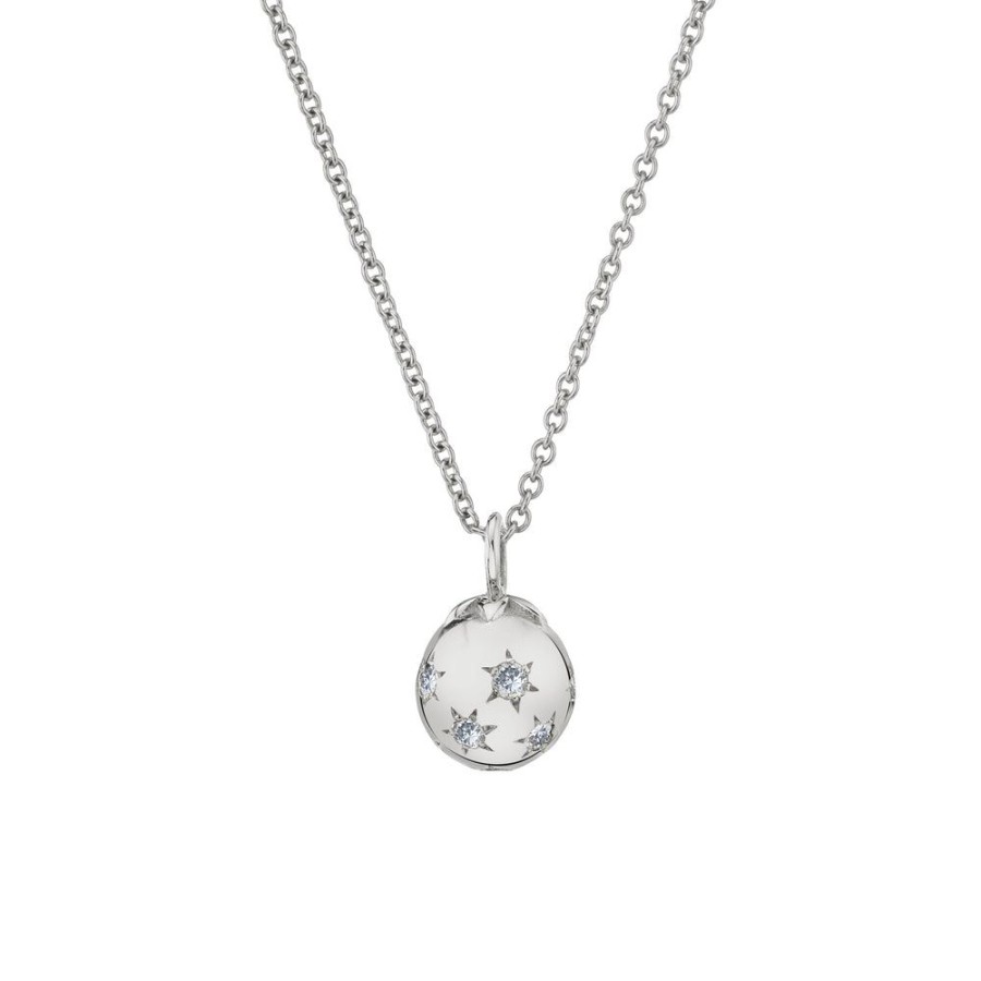 Fine Sarah Hendler Pendants | Mini Ethel Ball Necklace - Diamond