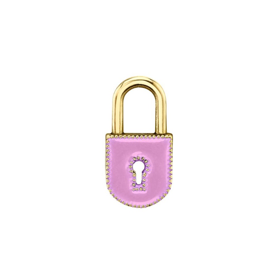 Fine Sarah Hendler Charms | Small Enamel Lock Charm