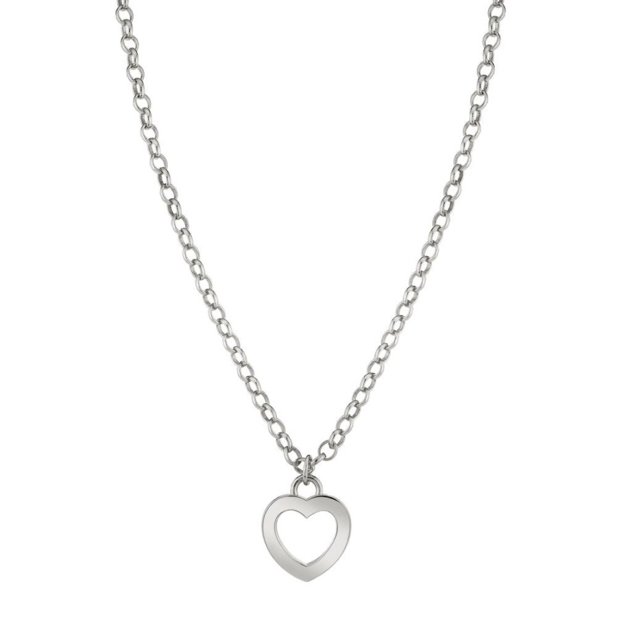 Estate Sarah Hendler Necklaces | Small Open Heart Charm Necklace