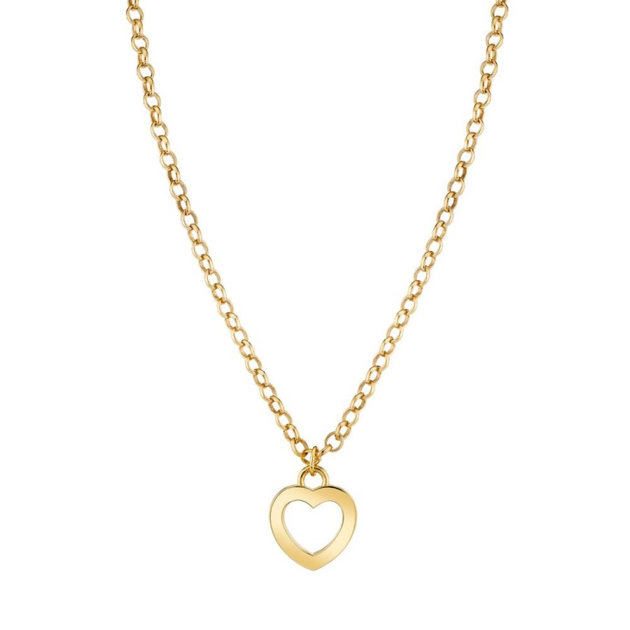 Estate Sarah Hendler Necklaces | Small Open Heart Charm Necklace