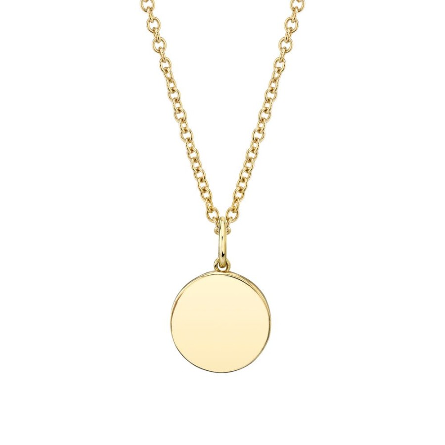 Fine Sarah Hendler Pendants | Small Disk Charm Pendant Necklace