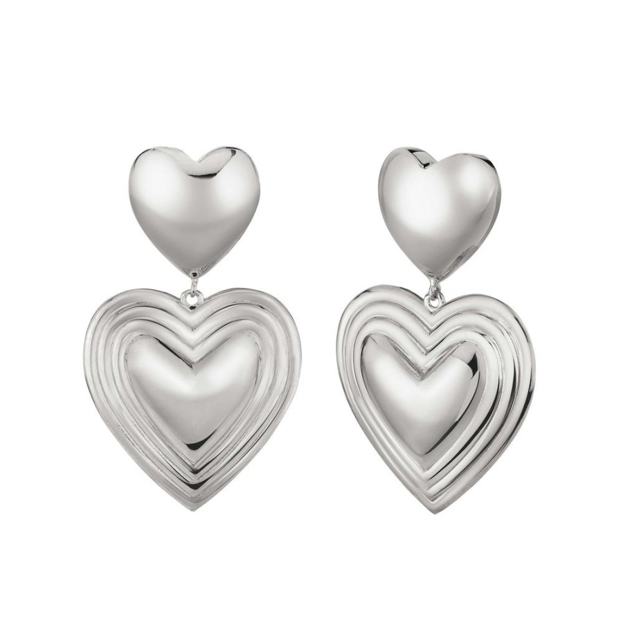 Estate Sarah Hendler Earrings | Double Hearts Earrings