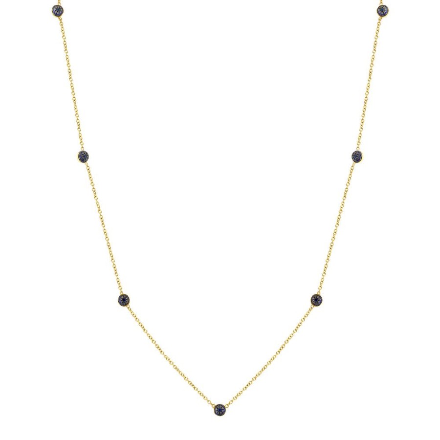 Fine Sarah Hendler Collars | 9 Point Pave Ball Chain