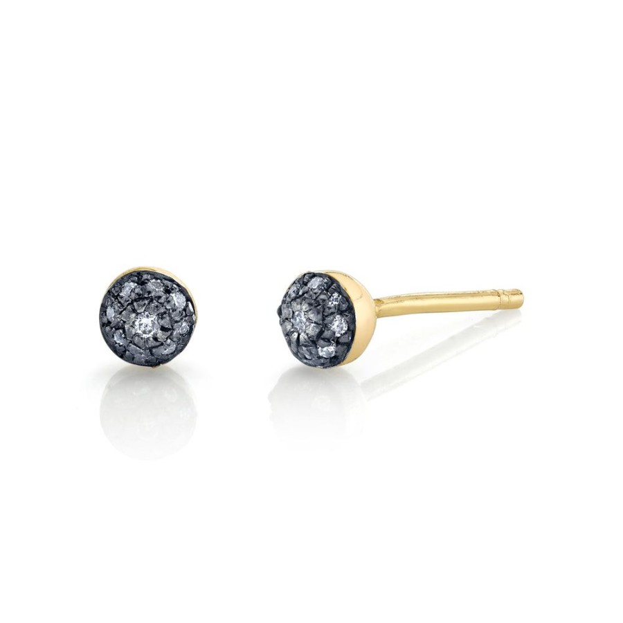 Fine Sarah Hendler Signature | Mini Pave Ball Studs - Diamond