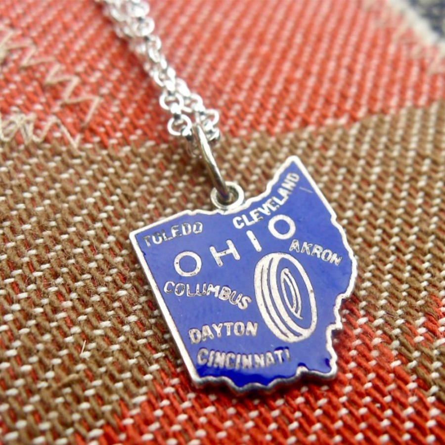 Estate Sarah Hendler Necklaces | Ohio State Necklace - Blue