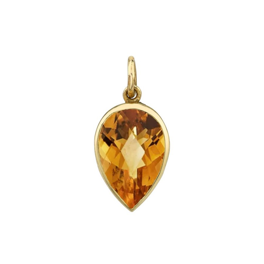 Fine Sarah Hendler Charms | Bezel Set Pear Charm