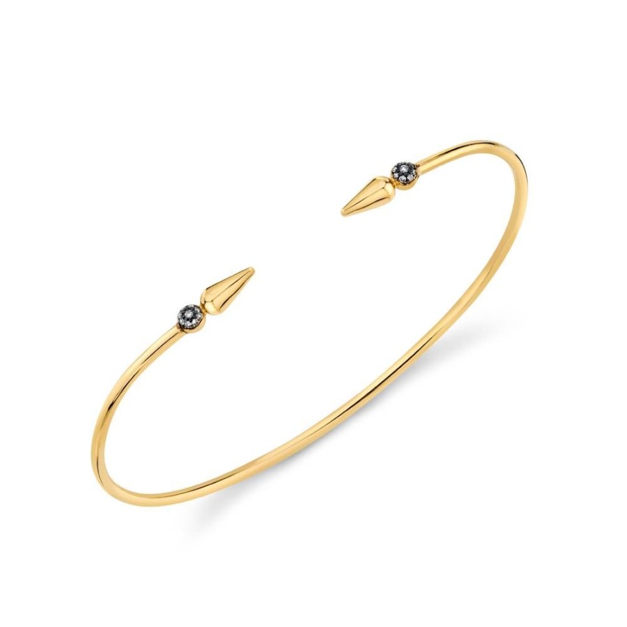 Fine Sarah Hendler Bangles | Pave Center Shirley Spear Bangle - Diamond