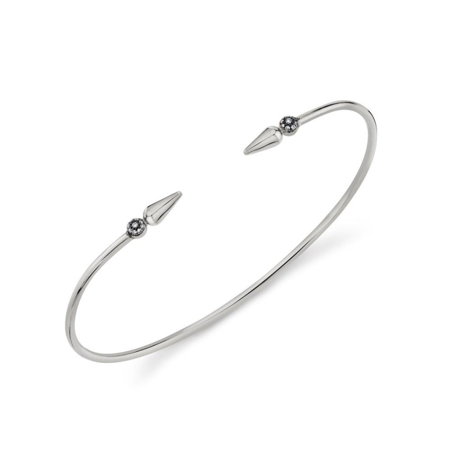 Fine Sarah Hendler Bangles | Pave Center Shirley Spear Bangle - Diamond