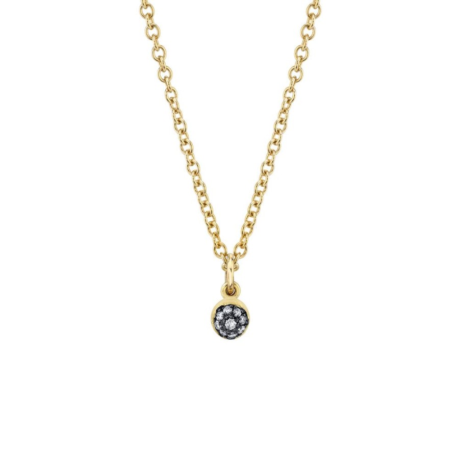 Bridal Sarah Hendler Pendants | Pave Ball Necklace - Diamond