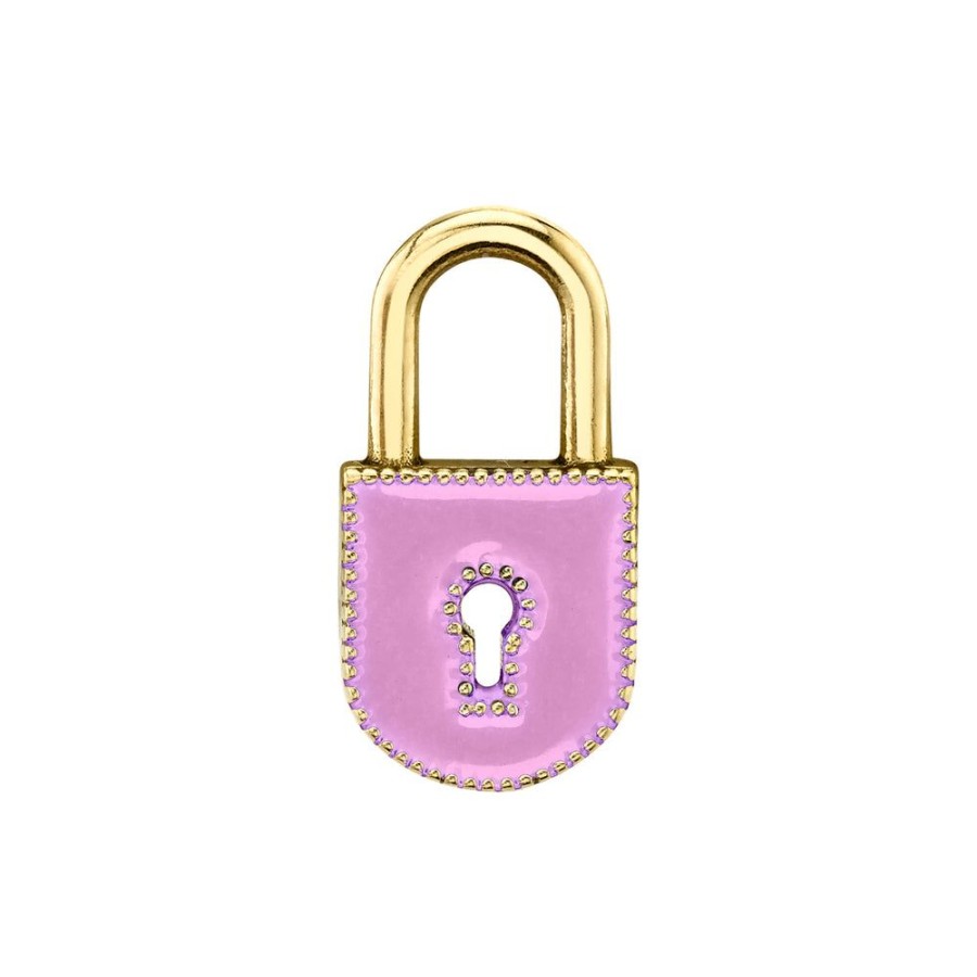 Fine Sarah Hendler Charms | Large Enamel Lock Charm