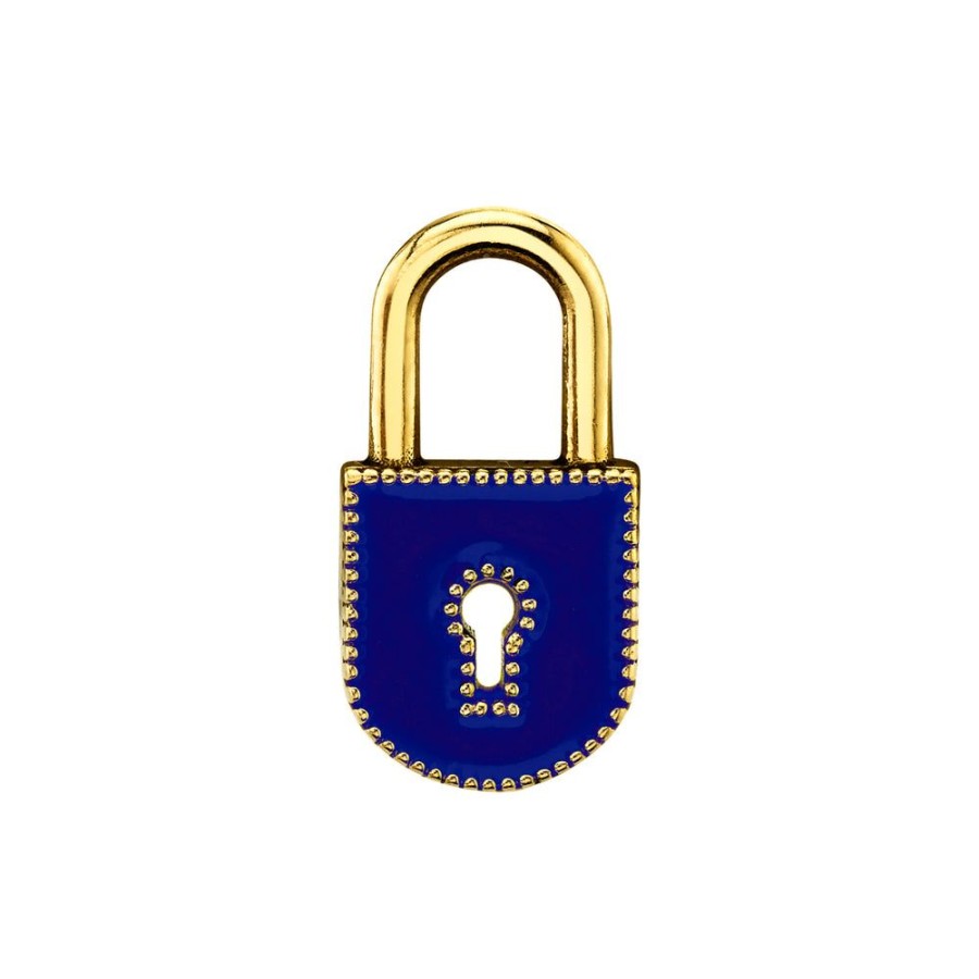 Fine Sarah Hendler Charms | Large Enamel Lock Charm