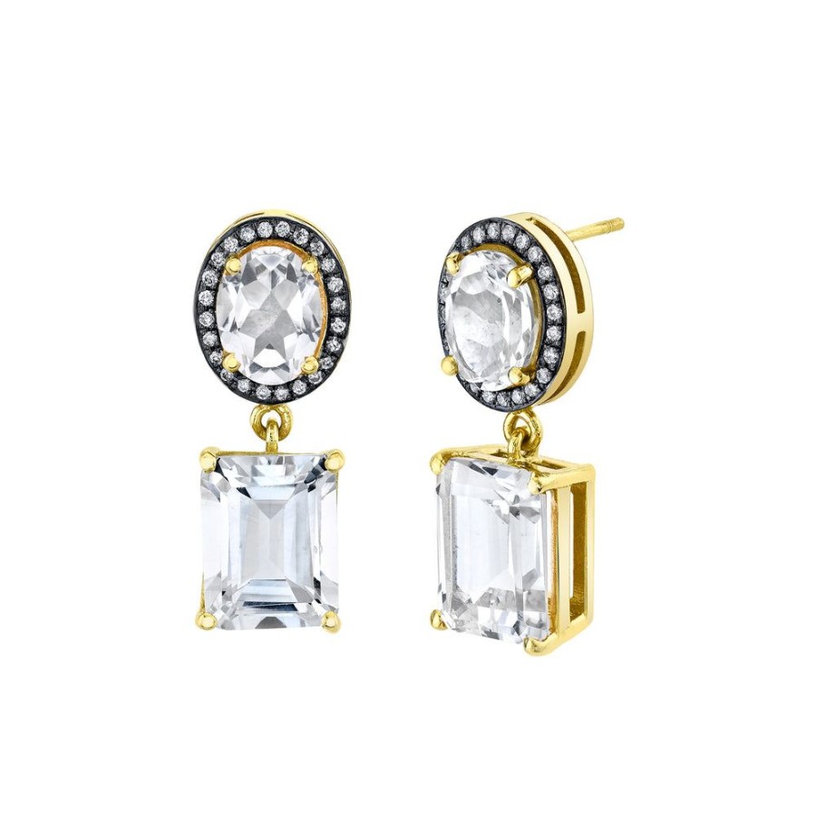 Bridal Sarah Hendler Statement | North South Pave Mash Up Earrings