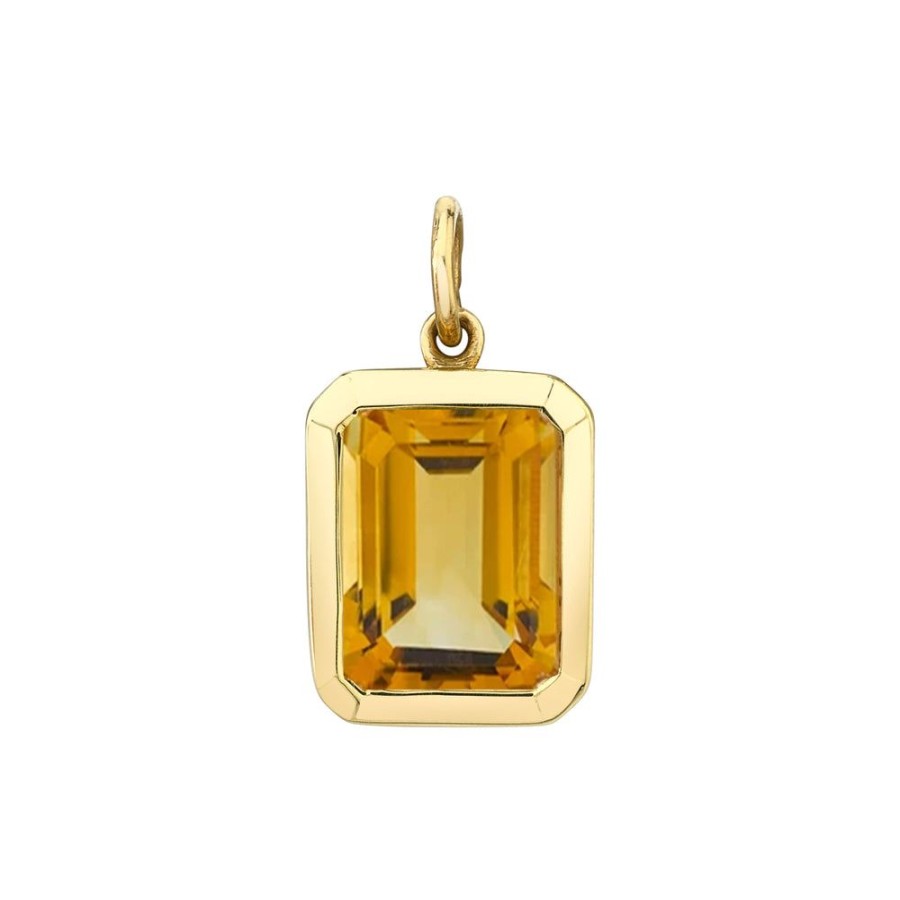 Fine Sarah Hendler Charms | Bezel Set Emerald Cut Charm