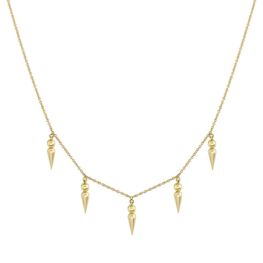 Fine Sarah Hendler Collars | 5 Point Spear Tip Collar Necklace