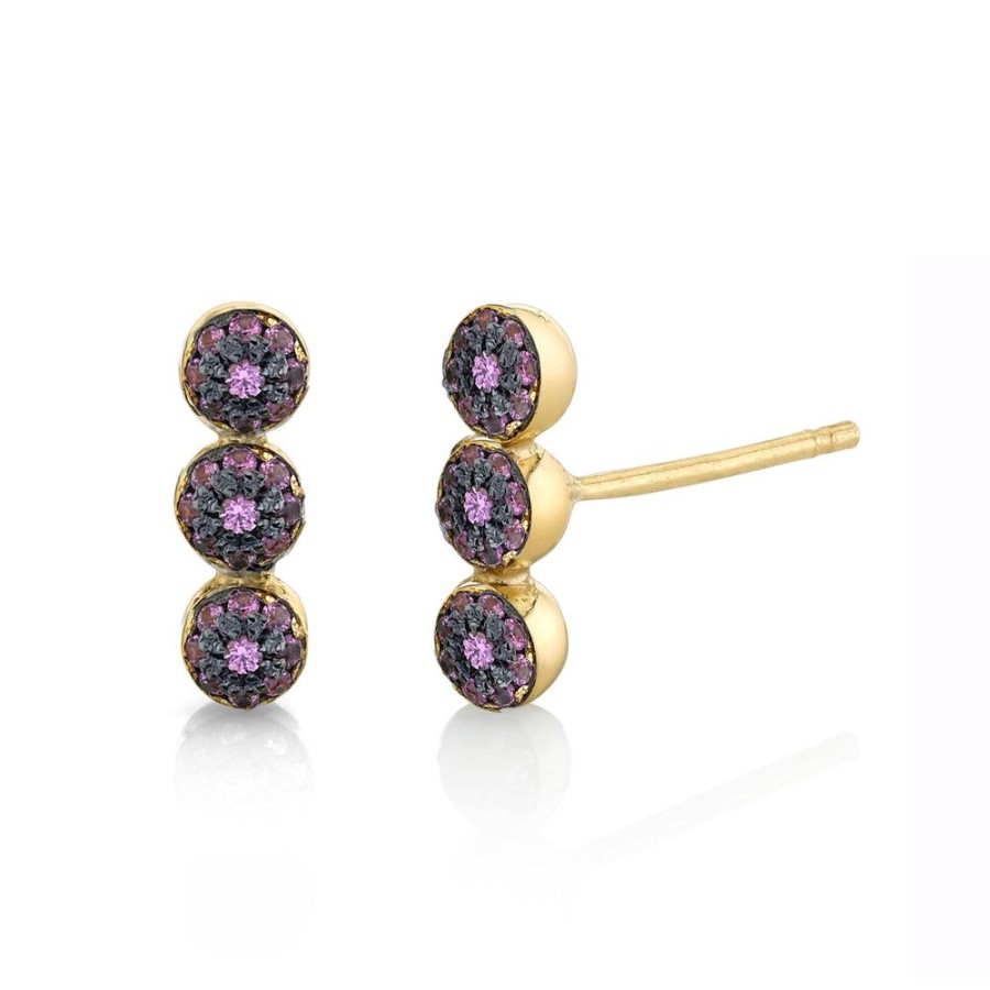 Fine Sarah Hendler Signature | Triple Pave Ball Studs