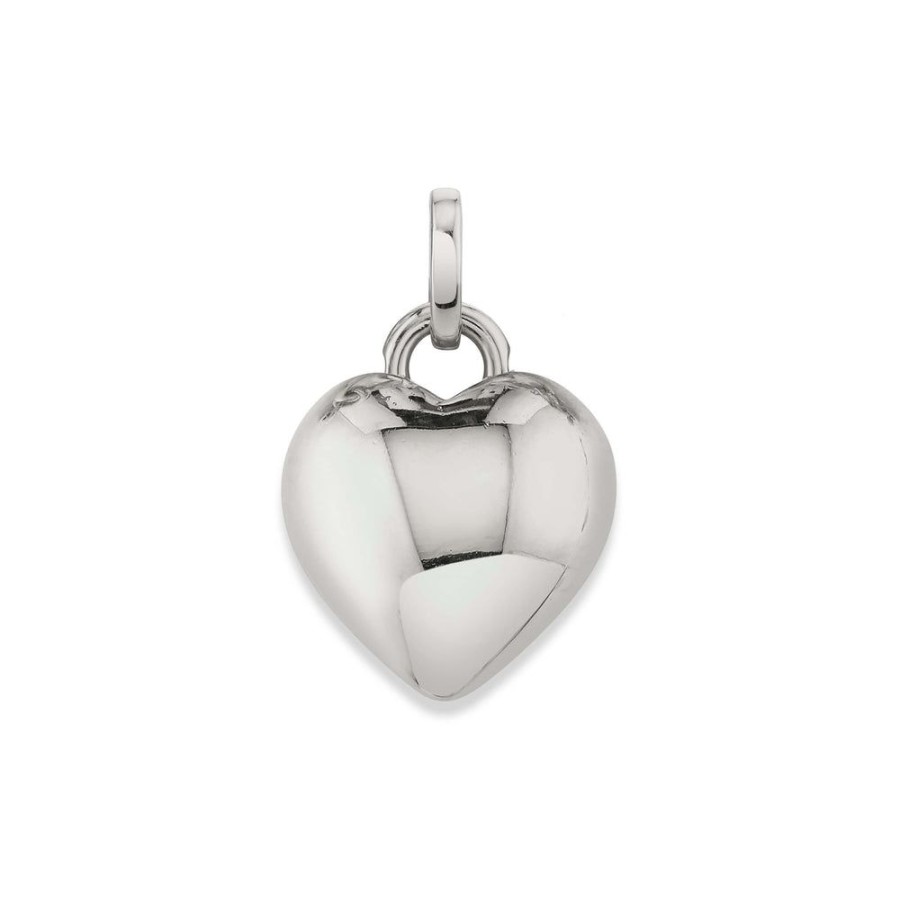 Estate Sarah Hendler Charms | Small Puff Heart Charm With Charm Clip