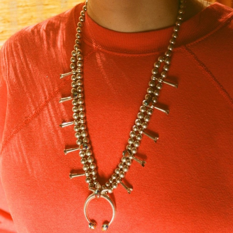 Estate Sarah Hendler Necklaces | Squash Blossom Silver Necklace