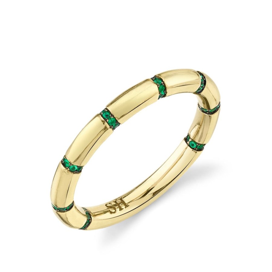 Fine Sarah Hendler Statement | Pave Stripe Band Ring