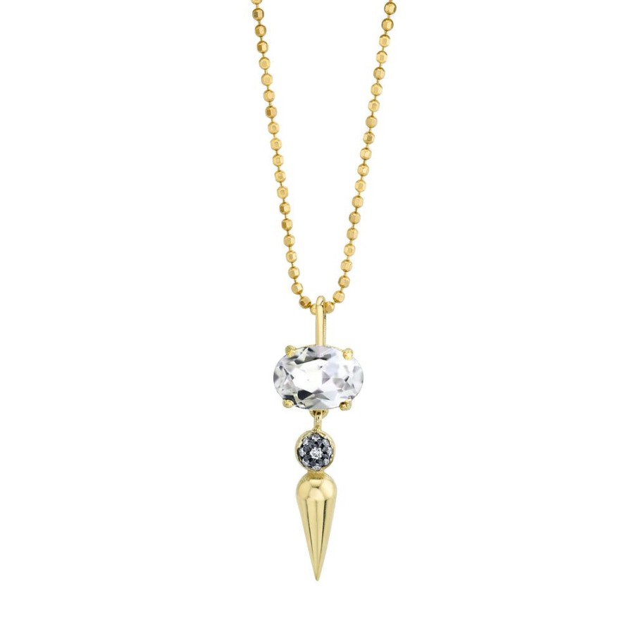 Bridal Sarah Hendler Pendants | Pave Center Spear Pendant