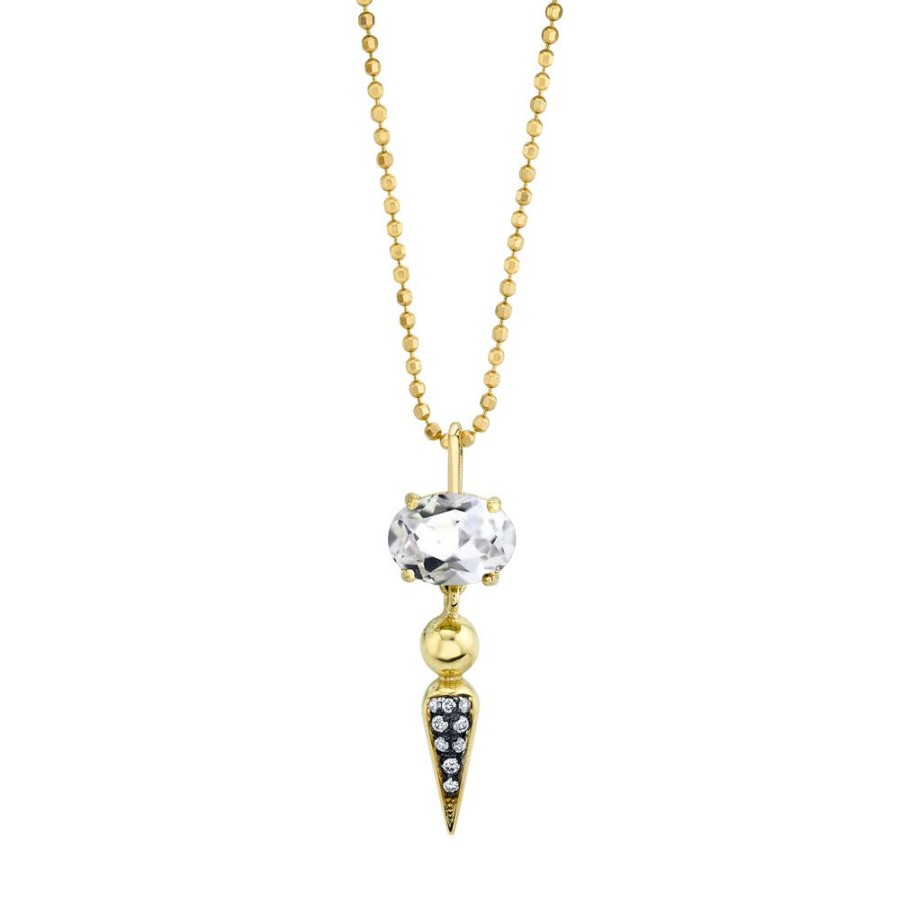 Bridal Sarah Hendler Pendants | Pave Spear Tip Pendant