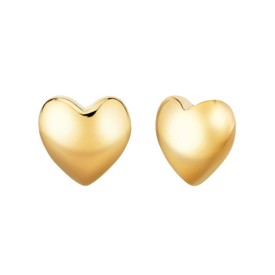 Estate Sarah Hendler Earrings | Small Heart Studs