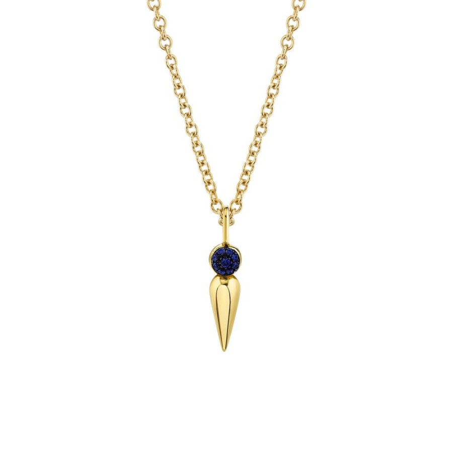 Fine Sarah Hendler Pendants | Pave Ball Spear Pendant Necklace