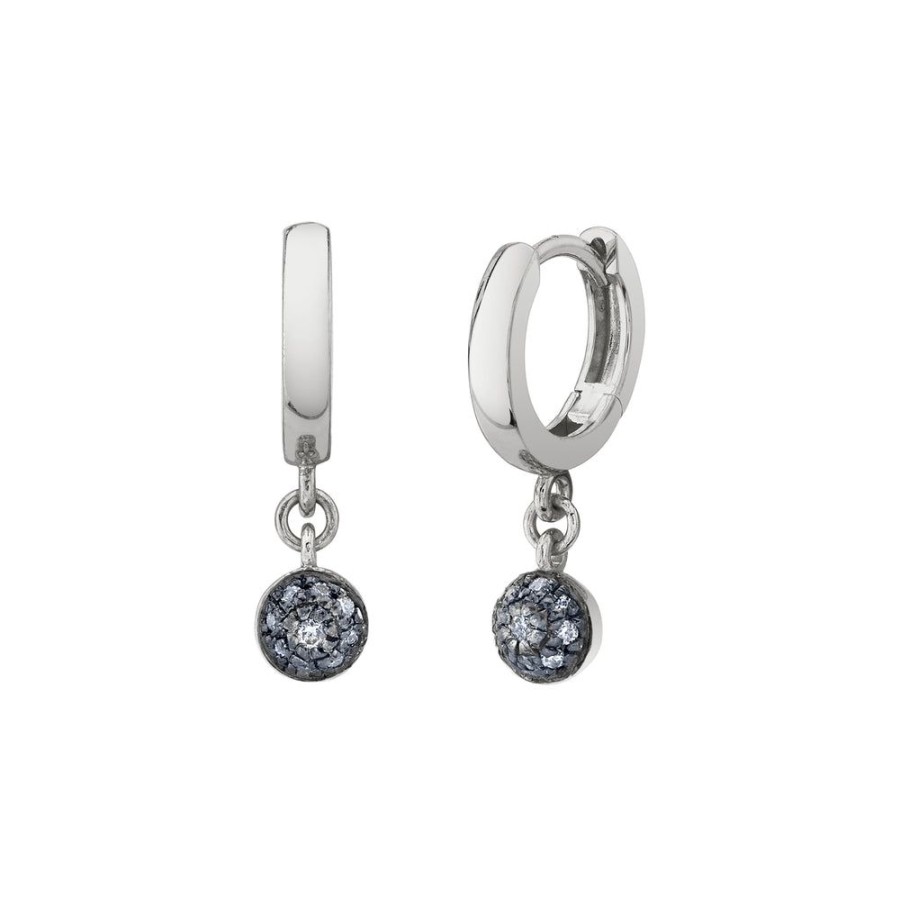 Bridal Sarah Hendler Studs & Hoops | Large Pave Ball Huggie Hoops - Diamond