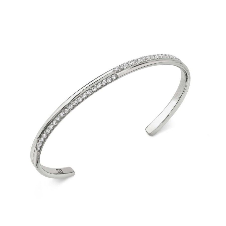 Fine Sarah Hendler Cuffs | Crossroads Cuff - Diamond