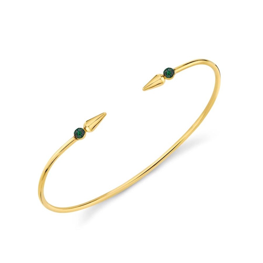 Fine Sarah Hendler Bangles | Pave Center Shirley Spear Bangle