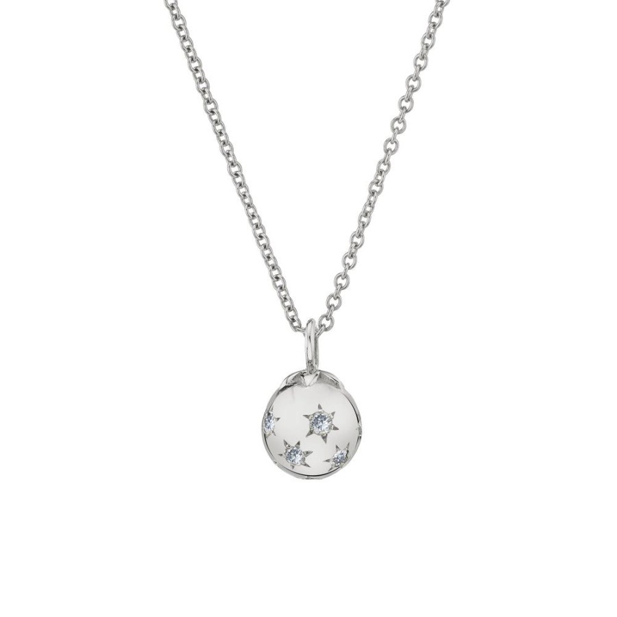 Bridal Sarah Hendler Pendants | Mini Ethel Ball Necklace - Diamond